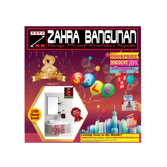 Wastafel Keramik E.5526 tersedia di Depo Zahra Bangunan