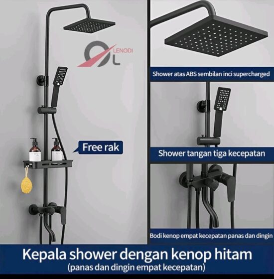 Shower Tiang Set Segi Ameritech