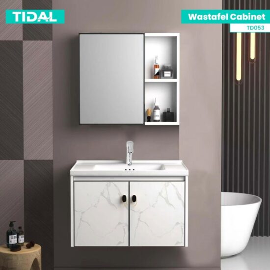 TIDAL TD053 Wastafel Kabinet Modern Minimalis Wh