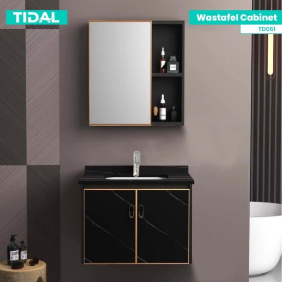 TIDAL TD061 Wastafel Kabinet Modern Minimalis Bk